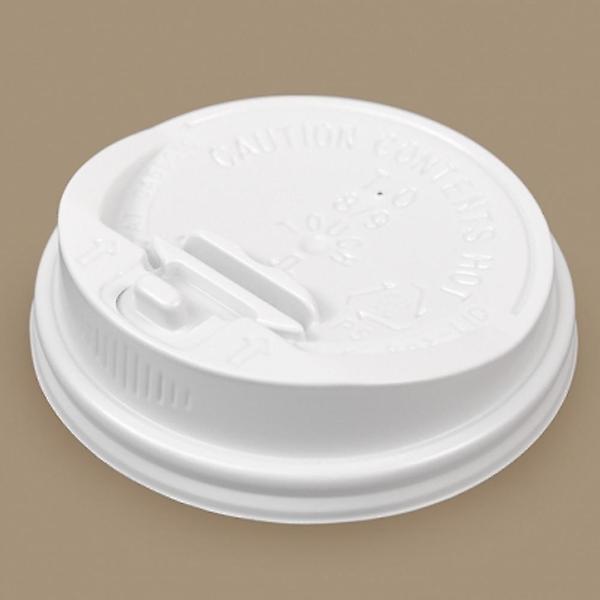  테이크아웃 8온스 개폐형 종이컵 뚜껑 화이트 100개