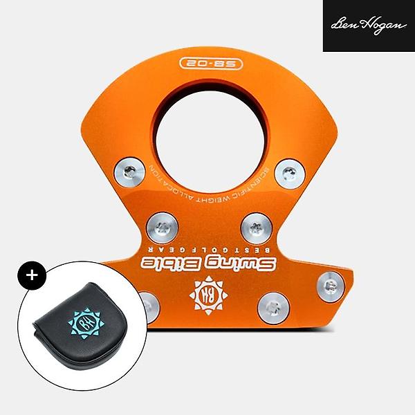  벤호건 스윙 바이블 SB-02 제로토크 퍼터[남여공용][말렛][오렌지][BEN HOGAN GRIP]