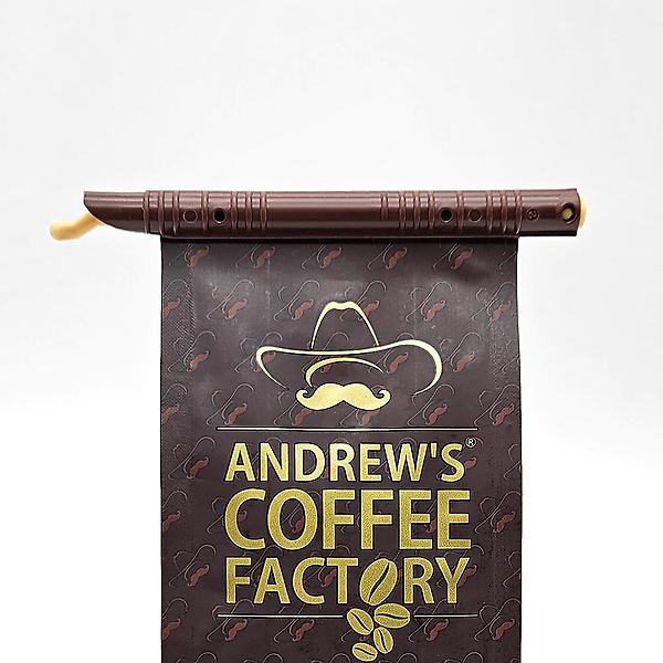  애니락 브라운 5호 100개 130mm 커피 봉투 보관 간식 비닐 밀봉집게