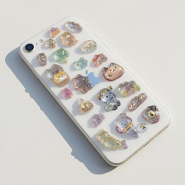  애니멀 물방울 드롭 스티커