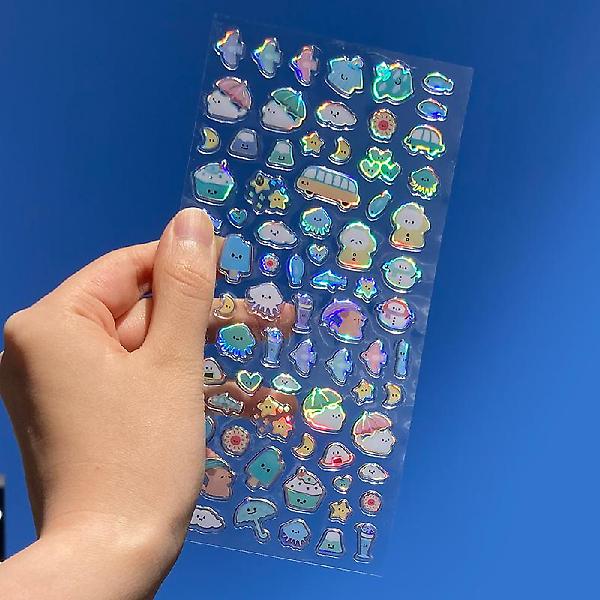  홀로그램 젤리 스티커 ver2_4종세트