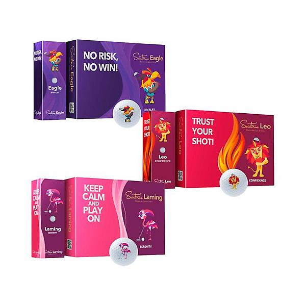  [2더즌 1세트] 세인트나인 3피스 골프공 우레탄 비거리 고반발 트리플퍼팅라인 멘탈메이트 골프볼