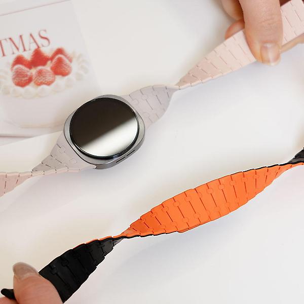  갤럭시 워치8 클래식 46mm 마그네틱 투톤 실리콘 스트랩