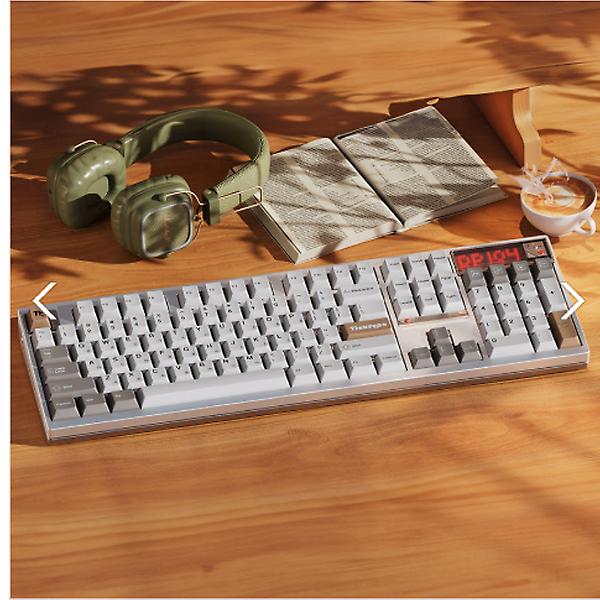  Ticktype DP104 기계식 키보드 웜 실버, 라이(리니어)