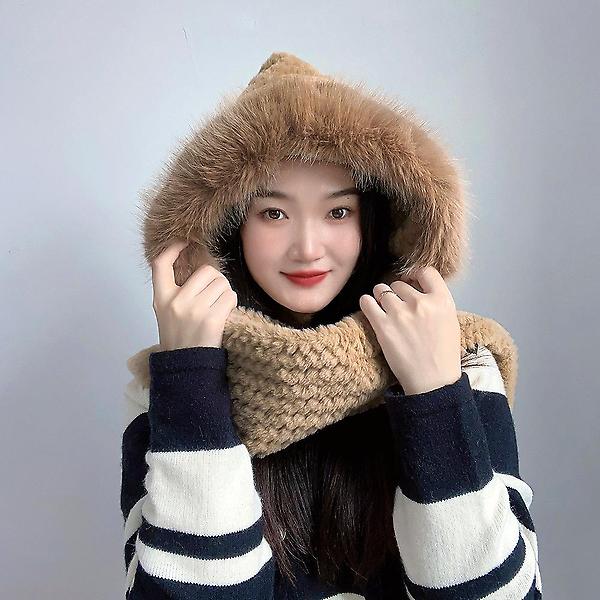  코지데잇 후드 머플러(브라운)
