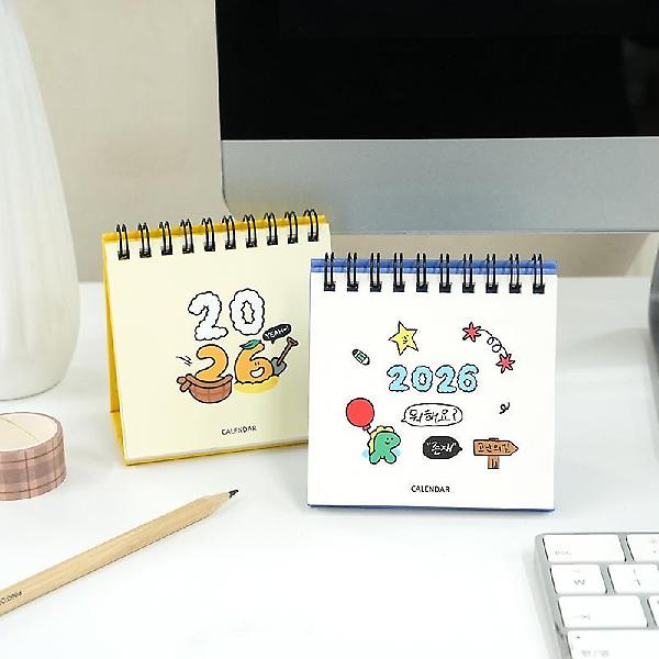  2026년 아무말 미니 탁상 달력 캘린더 2종세트