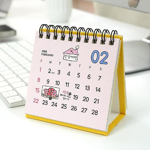  2026년 아무말 미니 탁상 달력 캘린더