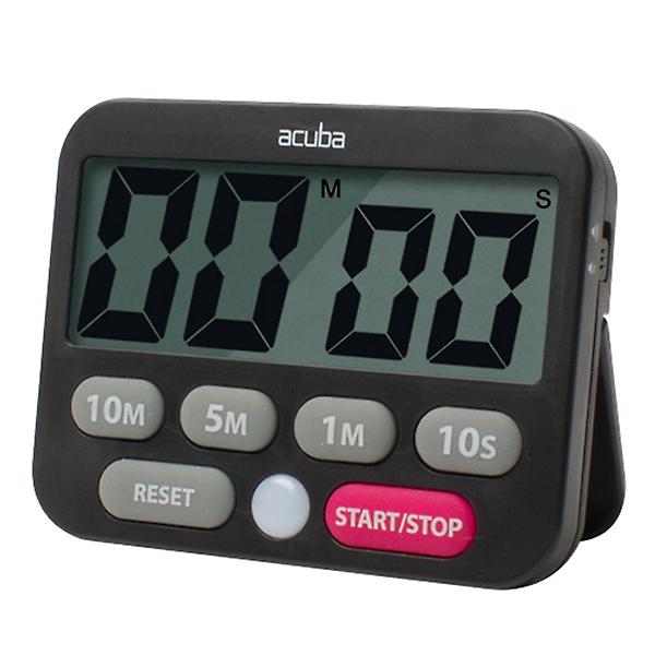  아쿠바 디지털 타이머 듀얼 블랙 베이킹 알람 주방 조리 요리용