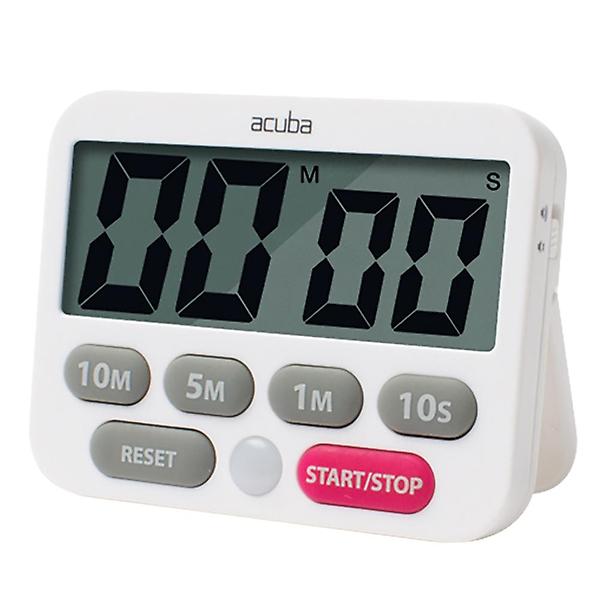  아쿠바 디지털 타이머 듀얼 화이트 베이킹 알람 주방 조리 요리용