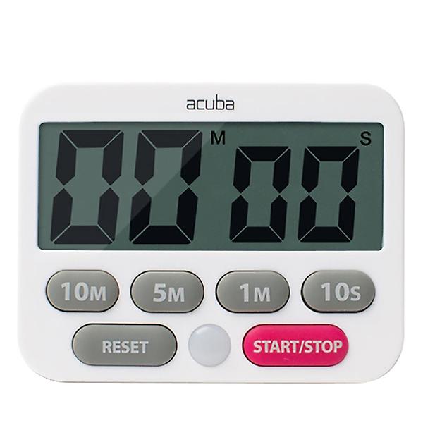  아쿠바 디지털 타이머 듀얼 화이트 베이킹 알람 주방 조리 요리용