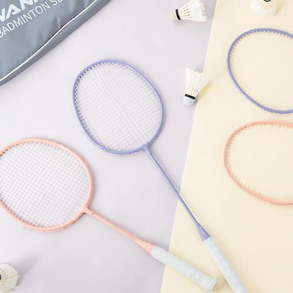  아이워너 패밀리 배드민턴 라켓 4개 세트 성인 아동용