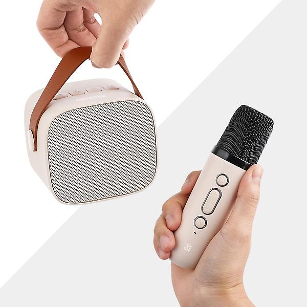  스마텍 무선 블루투스 노래방 듀엣 미니 마이크&스피커세트 STMC-4200