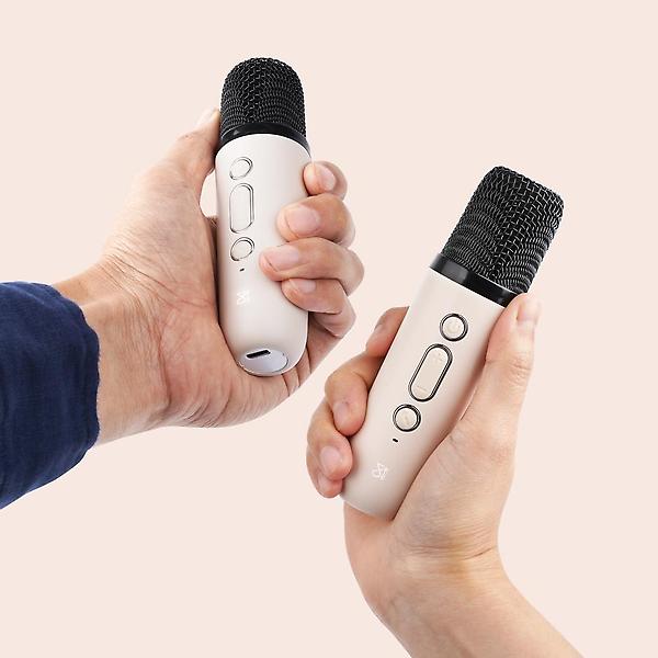  스마텍 무선 블루투스 노래방 듀엣 미니 마이크&스피커세트 STMC-4200