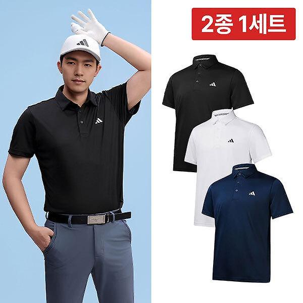  [2종1세트] 아디다스골프 에어로드라이버 남성 반팔 카라티셔츠 남자 골프웨어 JE8325 JG1312 JG1313