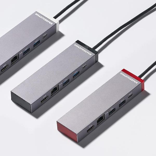  스마트키퍼 SMH02 USB-C 멀티허브 5in1 도킹스테이션 HDMI 4K RJ45 PD60W 맥북 노트북