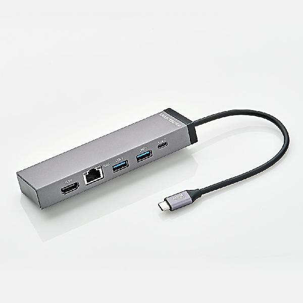  스마트키퍼 SMH02 USB-C 멀티허브 5in1 도킹스테이션 HDMI 4K RJ45 PD60W 맥북 노트북