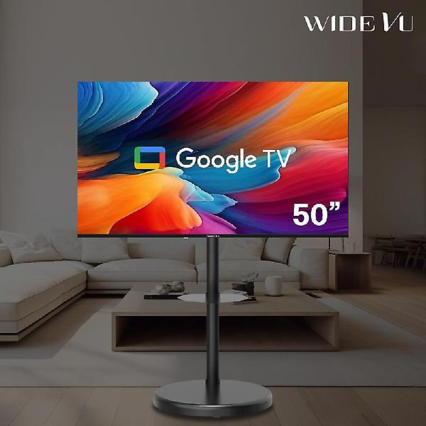  와이드무빙뷰 블랙에디션 127cm(50인치) 구글 UHD 스마트TV 대형 이동식스탠드 삼탠바이미