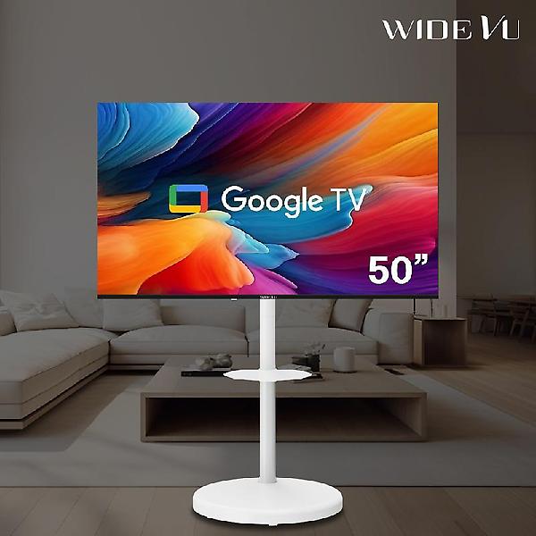 와이드무빙뷰 블랙에디션 127cm(50인치) 구글 UHD 스마트TV 대형 이동식스탠드 삼탠바이미