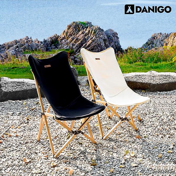 [다니고] 감성 캠핑의자 접이식 우드 릴렉스 체어 (중형,대형)