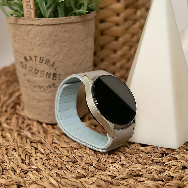  갤럭시 워치7 40 44mm 마그네틱 투톤 실리콘 스트랩