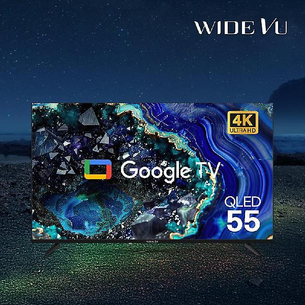  와이드뷰 구글 스마트 QLED 139cm(55인치) UHD 4K TV EKW551QA 기사방문 스탠드설치 무료