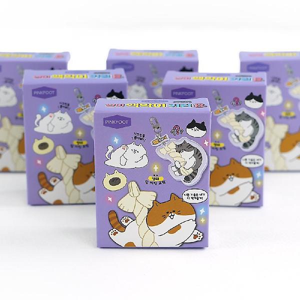  냥이 액막이 랜덤 아크릴 키링8탄 인박스(12개세트)