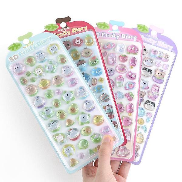  후르츠 워터 드롭 스티커