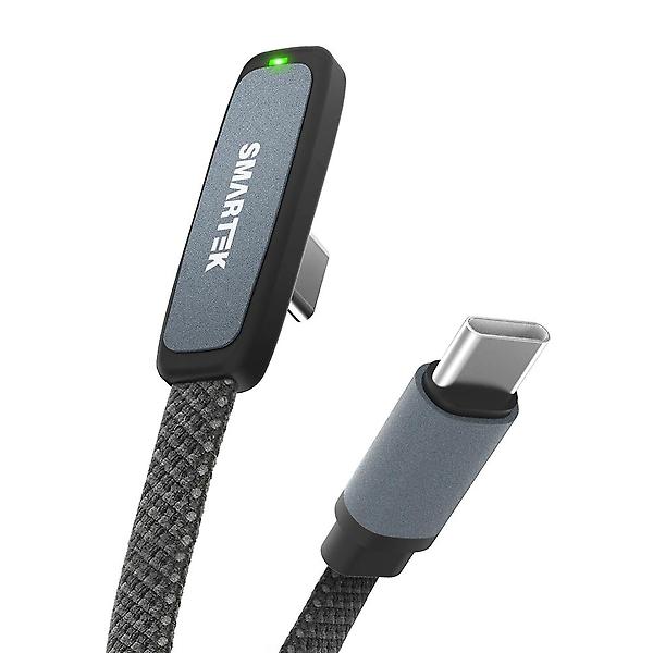  스마텍 90도 L형 초고속 충전 65W C to C 케이블 STCB-V1