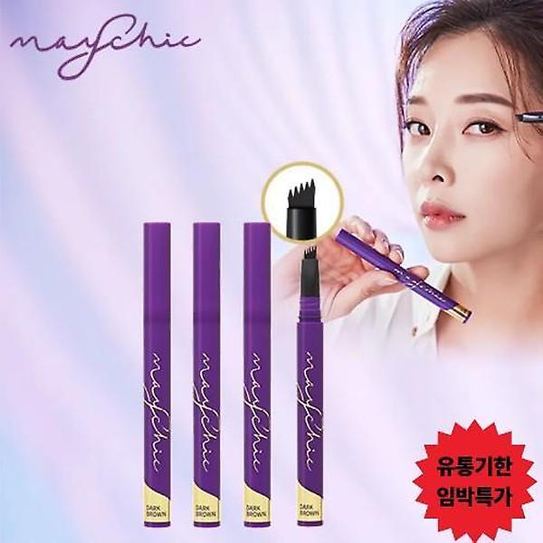  메이시크 매직픽스 핑거팁 아이브로우 틴트 X 4개 (다크브라운)
