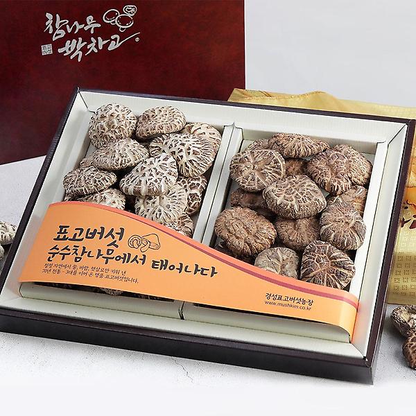  [무농약 경성표고버섯] 참나무박차고 흑/백화고 선물세트