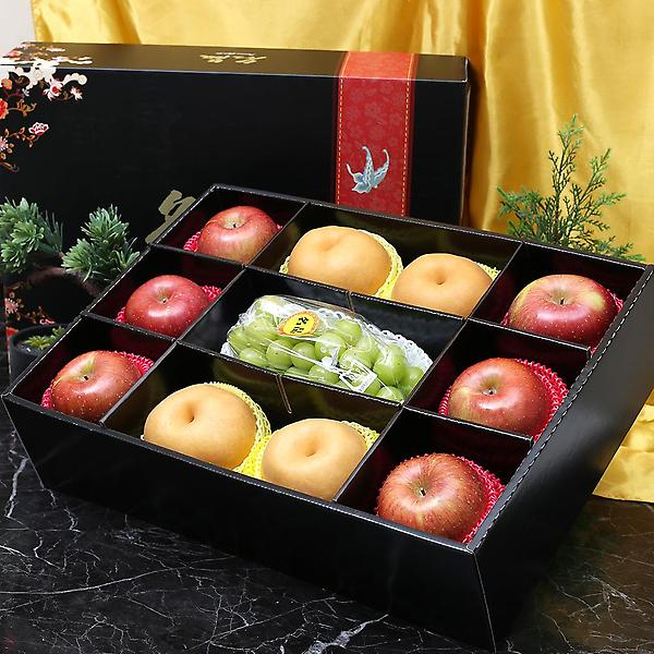  [자연예서] 명품 혼합 2호 과일선물세트(사과6+배4+샤인머스켓1)