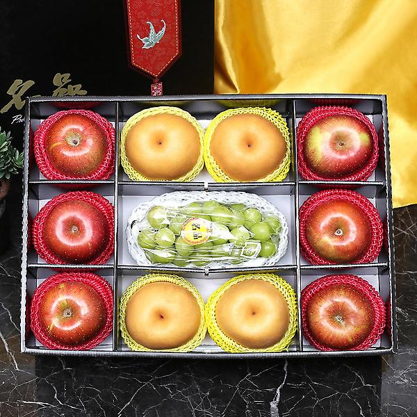  [자연예서] 명품 혼합 2호 과일선물세트(사과6+배4+샤인머스켓1)