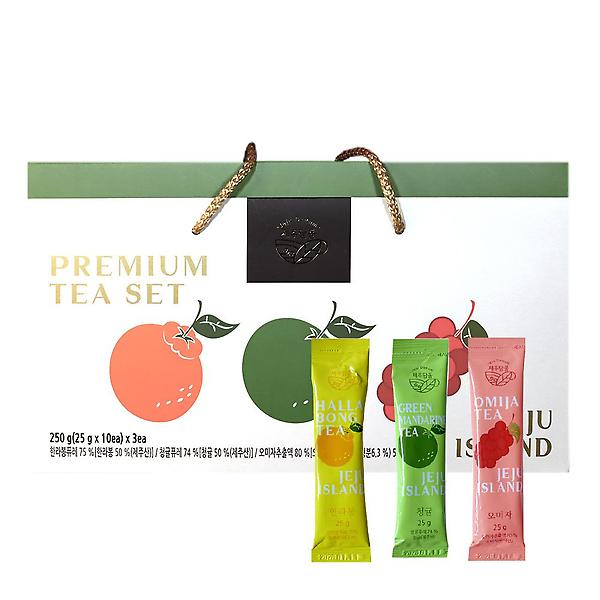  [제주담움] 과실차 스틱 3종 선물세트(한라봉차/청귤차/오미자차) (각25g x 10포)