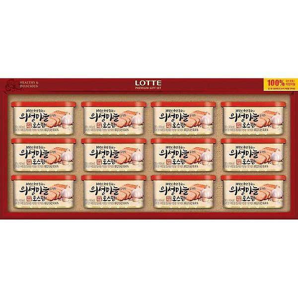  [롯데푸드] 의성마늘 로스팜 2-12호 롯데햄 명절선물세트