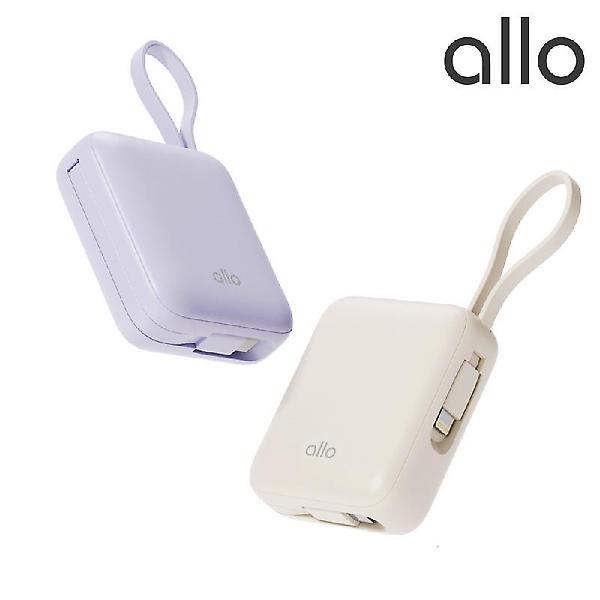  [알로코리아] 20W 포켓 미니 고속충전 케이블 일체형 C타입 8핀 보조배터리 1008PD [10000mAh]