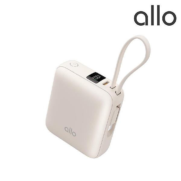  [알로코리아] 35W 큐브 미니 초고속충전 케이블 일체형 C타입 보조배터리 1001PPS [10000mAh]