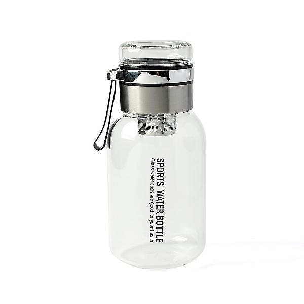  [로하티] 내열유리 티보틀 파우치 세트 휴대물병 실버