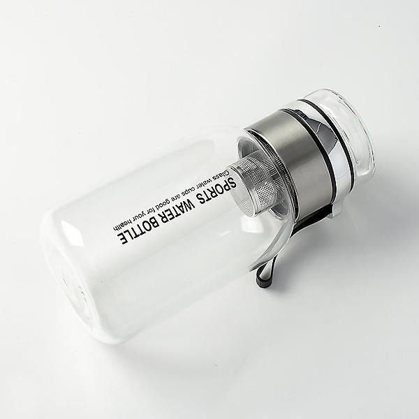  [로하티] 내열유리 티보틀 파우치 세트 휴대물병 실버