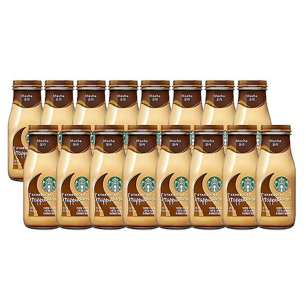  스타벅스 병커피 프라푸치노 모카 281ml x 16병 1박스(4개x4팩)