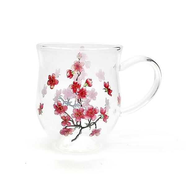  고원 레트로 유리 머그컵 3P 세트 400ml 감성 홈카페 내열 유리잔