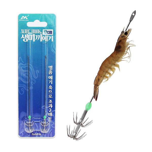  더블킬 생미끼 에기 12cm 바늘 주꾸미 문어