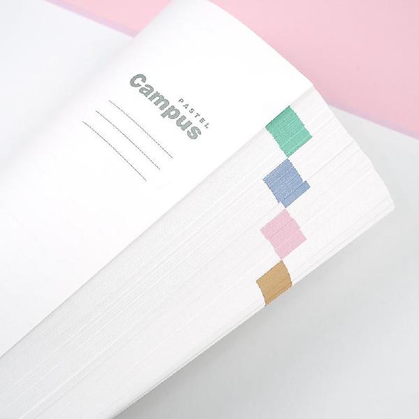  파스텔 캠퍼스 두꺼운노트