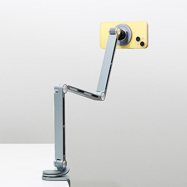  맥세이프 마그네틱 핸드폰 자바라 거치대 누워서 유튜브 침대 항공샷 수직 촬영