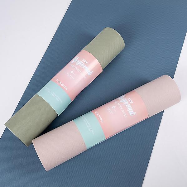  라라애플 TPE 요가매트 6mm 양면 필라테스 홈트 헬스 운동 스트레칭