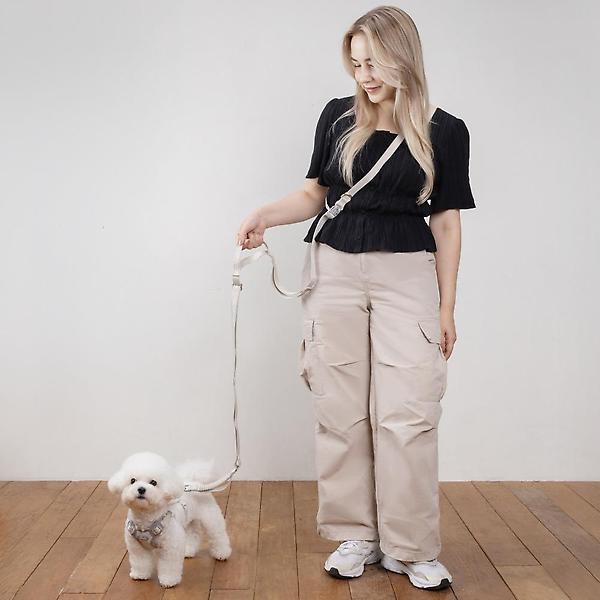  올지 세이프 핸즈프리 리드줄 충격흡수 강아지 산책줄 소형견 중형견 런닝 대형견 리쉬 허리 크로스형