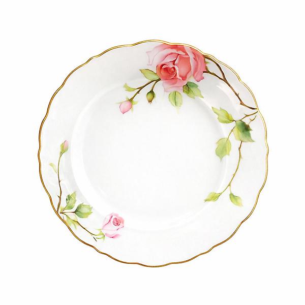  고원 로즈가든 골드림 도자기 접시 L 27cm