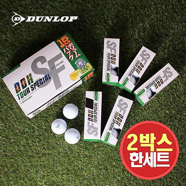  2박스 총30구/던롭 2피스 골프공 DDH 소프트필링 III 15구 비거리 장타 골프볼