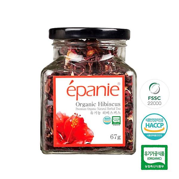  에빠니 유기농 허브차 히비스커스차 유리병(대) 67g 허브티 잎차