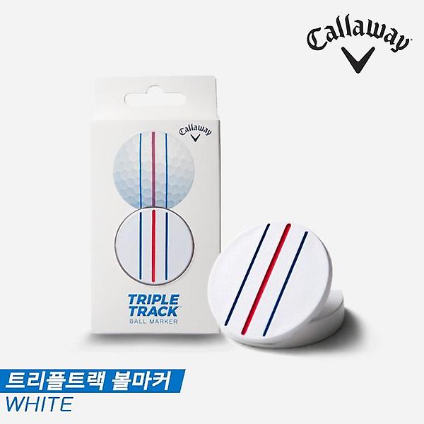  [캘러웨이코리아정품]2021 캘러웨이 트리플트랙 라인(TRIPLE TRACK LINE) 볼마커[화이트][남녀공용]
