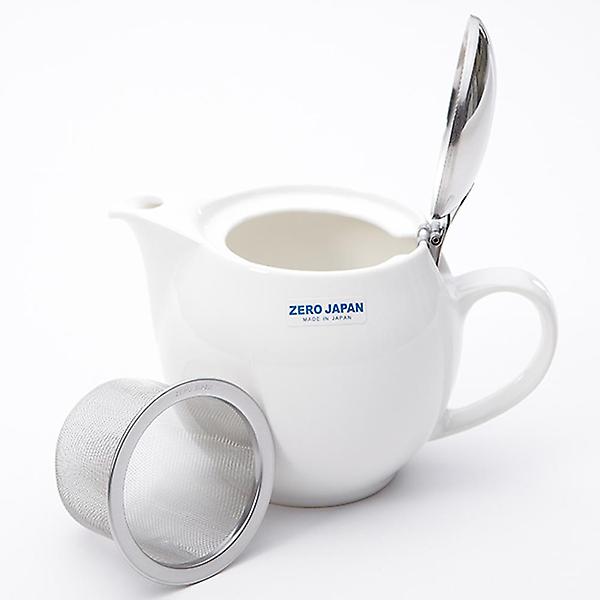  제로재팬 티포트 라운드 680ml 화이트 (BBN-04WH) 도자기 티팟세트